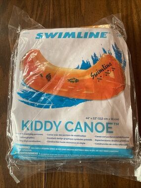 Swimline Kiddy Canoe Kids Inflatable Float - Orange NEW SEALED